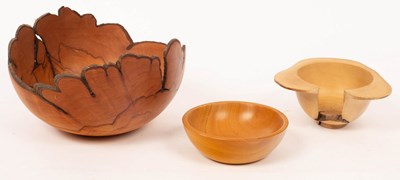 Lot 68 - Dave Regester, a turned quince wood bowl with...