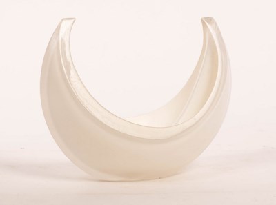 Lot 90 - Jane Beebe, a white and clear glass 'Moon'...