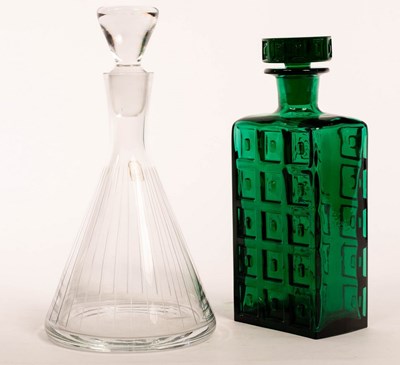 Lot 98 - A mid-Century Italian emerald green glass...