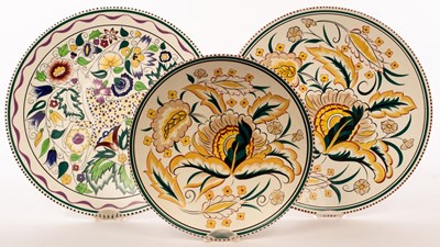 Lot 131 - Poole Pottery, a Persian deer plate, hand...