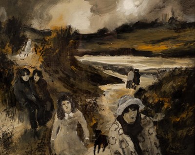 Lot 340 - Gill Watkiss (born 1938)/Riviera Towans,...