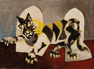 Lot 341 - Leslie Illsley (1936-1989)/Tiger Cat/signed...