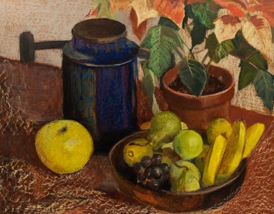 Lot 349 - Heloise Toop/Still Life/oil pastel, 46.5cm x...