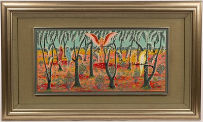 Lot 353 - Henri Bastin (1896-1979)/Budgerigars in...