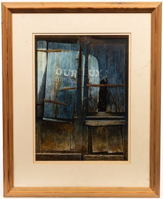 Lot 361 - Peter Evans (born 1943)/Blue Doors/signed;...