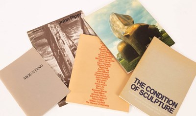 Lot 423 - A group of art exhibition catalogues and...