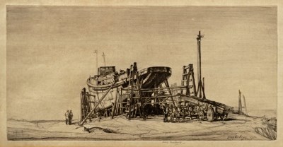 Lot 425 - Henry Rushbury (1889-1968)/Shipbuilders with...