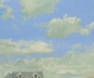 Lot 444 - Francis Hewlett (1930-2012)/Gregynog - Clouds...