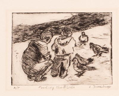 Lot 450 - Leslie Duxbury (1921-2001)/Feeding the...