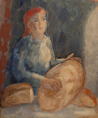 Lot 478 - Manuel Colmeiro/Mujer con Pan/three-quarter...