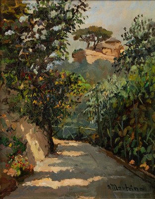 Lot 499 - A Mantrino/Portofino/oil on canvas, 48cm x...