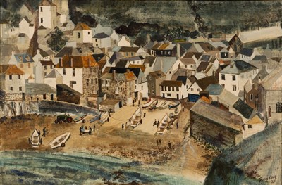 Lot 500 - Jeremy King (born 1933)/Port Isaac/signed/oil...