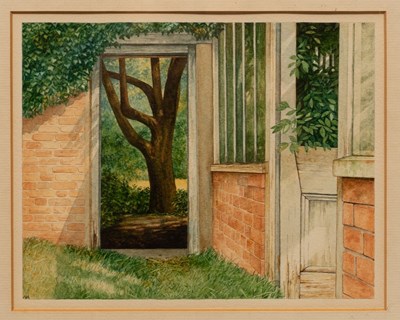 Lot 504 - Nigel Ashcroft (born 1951)/Corner of a Walled...