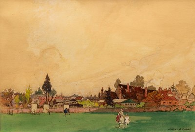 Lot 520 - Warwick Goble (1862-1943)/Townscape with...
