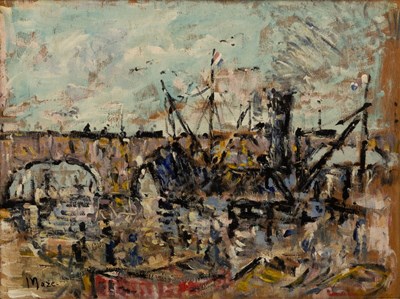 Lot 524 - Paul Lucien Maze (1887-1979)/Riverside Scene...