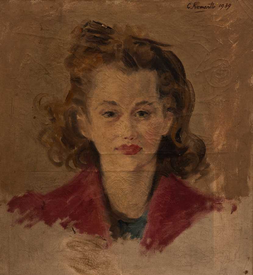 Lot 526 - C Fremantle/Portrait of a Lady/signed and...