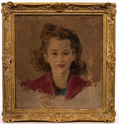 Lot 526 - C Fremantle/Portrait of a Lady/signed and...