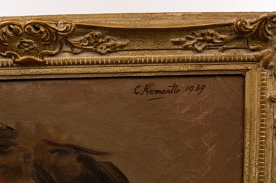 Lot 526 - C Fremantle/Portrait of a Lady/signed and...