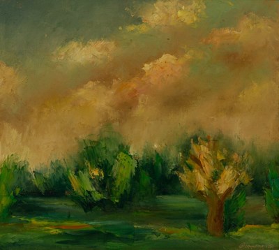 Lot 541 - Coppens/Landscape/signed and dated 1950/oil on...