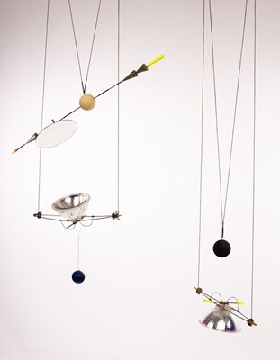 Lot 569A - Ingo Maurer, two Ilo-Ilu suspension lamps with...