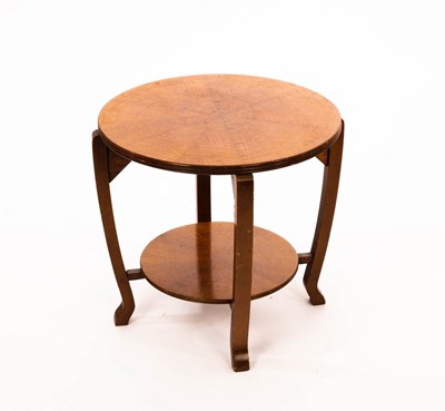 Lot 588 - A two-tier coffee table of Art Deco design,...