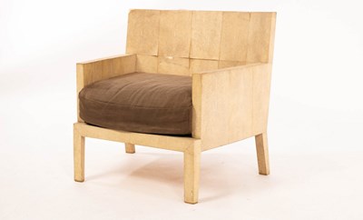 Lot 600 - R & Y Agousti, a model F05 armchair, covered...