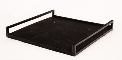 Lot 601 - R&Y Augousti, a black simulated shagreen...