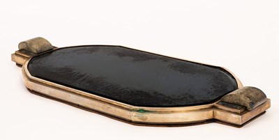 Lot 602 - An Art Deco mirrored centrepiece, the glass...