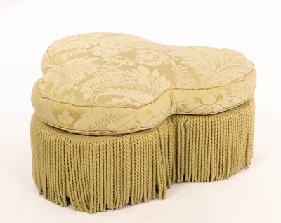 Lot 619 - A George Smith cloverleaf pouffe upholstered...