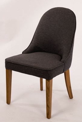 Lot 631 - An OKA office chair, upholstered in grey...