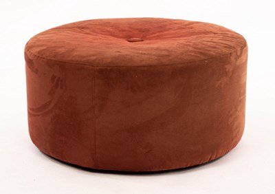 Lot 644 - A modern Italian circular ottoman upholstered...