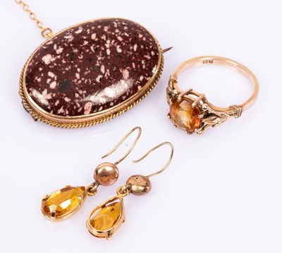 Lot 33 - A gem set dress ring, in 9ct gold mount, size...