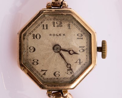 Lot 102 - A Rolex manual wind wristwatch, circa 1924, in...