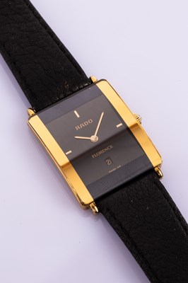 Lot 116 - A lady's Rado wristwatch, the black dial with...