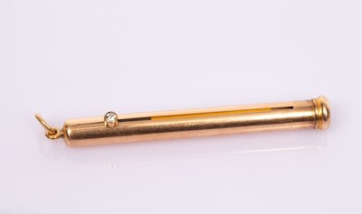 Lot 120 - A gold propelling pencil by The Goldsmiths...