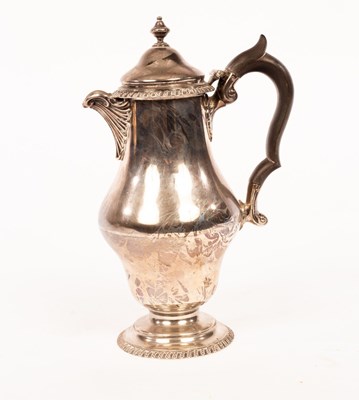 Lot 149 - A silver hot water jug, Pearce & Sons, London...