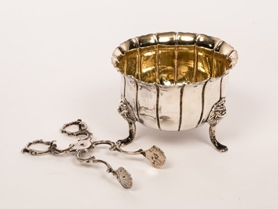 Lot 158 - An Irish silver and silver gilt sugar bowl,...