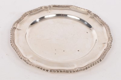 Lot 174 - A Mexican sterling silver plate, Conquistador,...