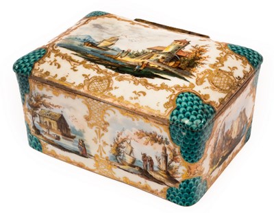 Lot 222 - A Sèvres late 18th Century porcelain box with...