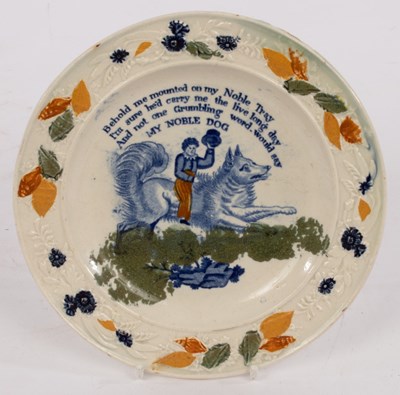 Lot 259 - An early 19th Century nursery plate, My Noble...