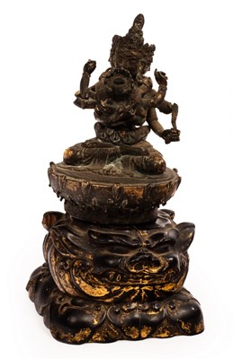 Lot 270 - An early 19th Century Indian bronze figure of...