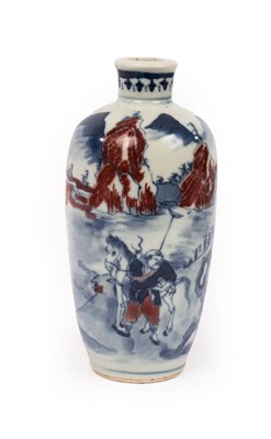 Lot 272 - A 19th Century Chinese vase with figures...