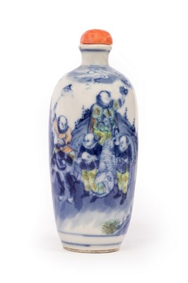 Lot 273 - A 19th Century Chinese snuff bottle, figures...