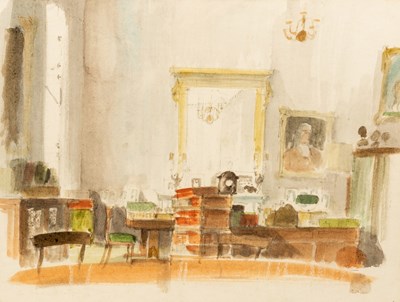 Lot 305 - Hugh Casson (1910-1999)/Lord Charteris's Study...