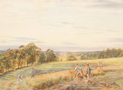 Lot 441 - Walter Duncan (1848-1932)/Haymaking/signed and...