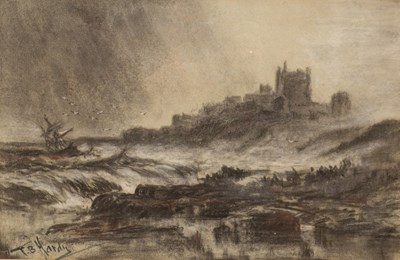 Lot 451 - Thomas Bush Hardy (1842-1897)/Coastal Scene...