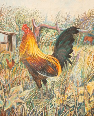 Lot 475 - Alex Williams (born 1942)/Cockerel and Horse...