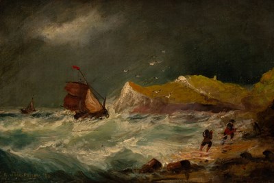 Lot 487 - Arthur Wilde Parsons RA (1854-1931)/Stormy...