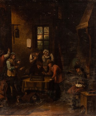 Lot 495 - After David Teniers the Younger/Tavern scene...