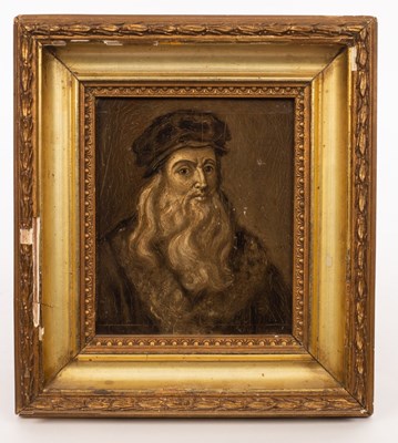 Lot 515 - After Leonardo da Vinci/Self Portrait/oil on...